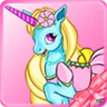 unicorn dress up android application logo